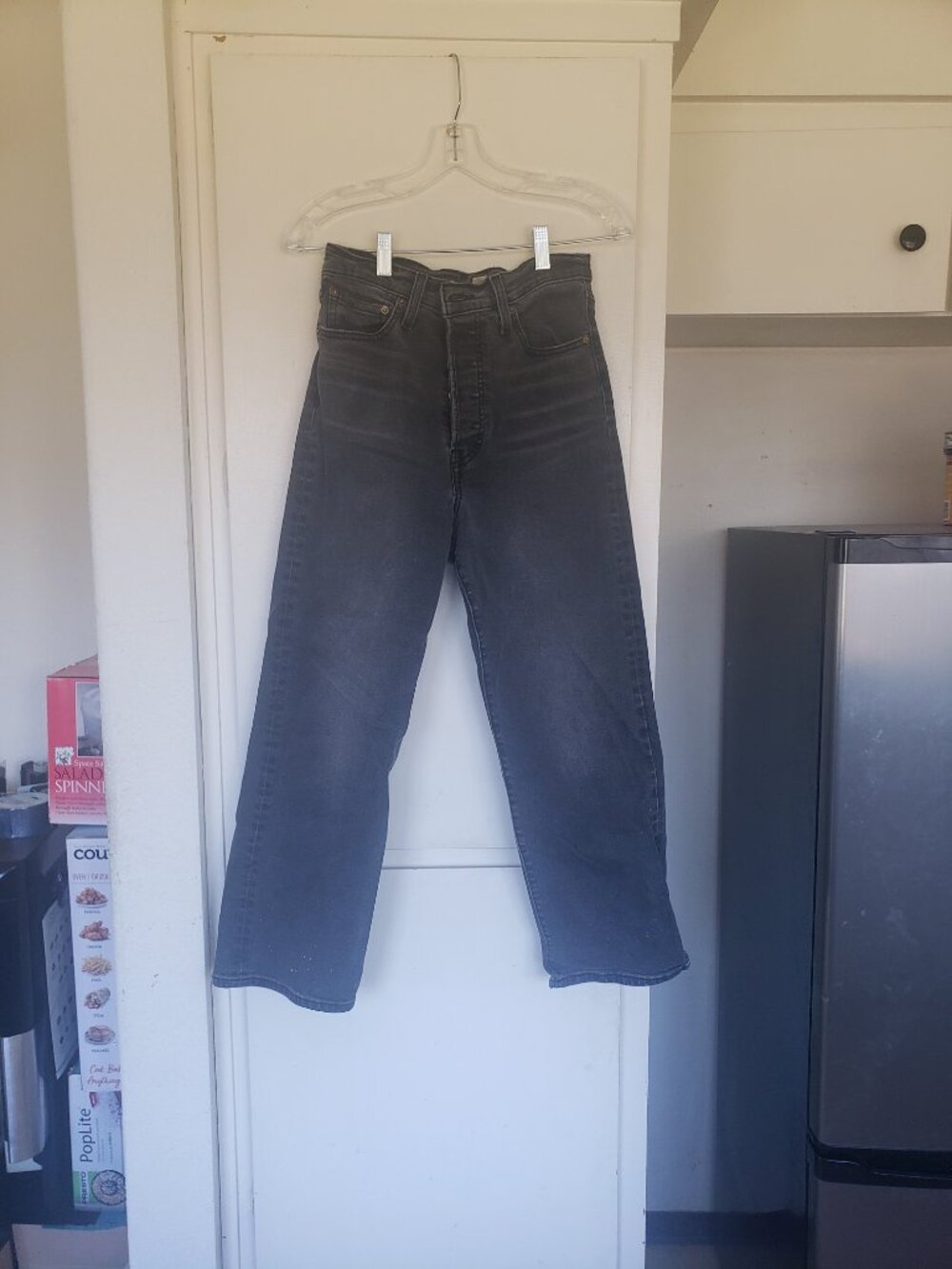 Levis High Waisted Button Up Jea